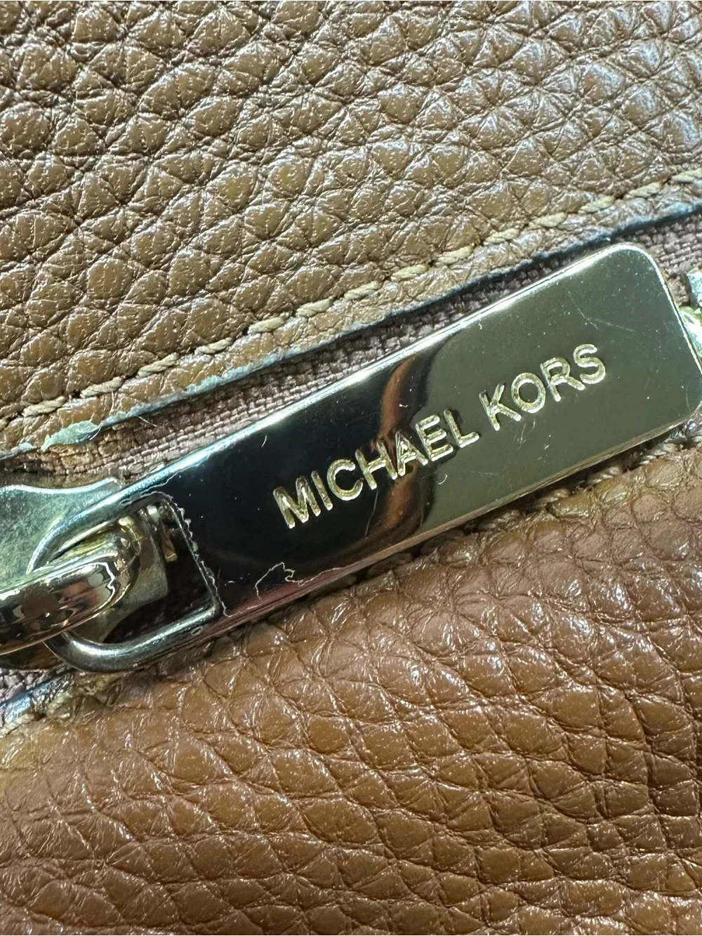 Michael Kors Kimberly Pebbled Leather Tote Bag